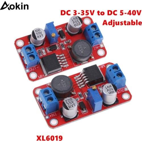 XL6019 step-up step-down Dc to Dc 3-35V to 5-40V Adjustable Converter Power Supply Module 5A Max Step Up Power Supply Converter