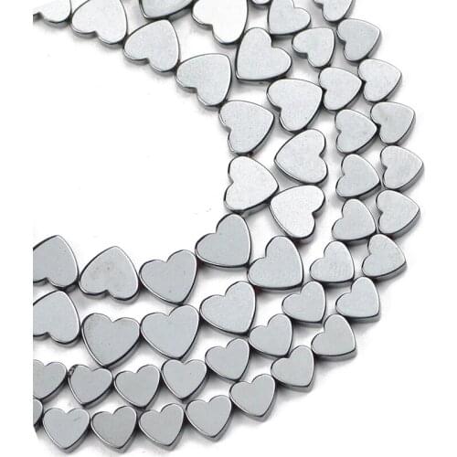 YHBZRET Snow shape Black Hematite Natural Stone spacer 7x3mm Hexagram Loose beads For Jewelry making bracelets DIY accessories