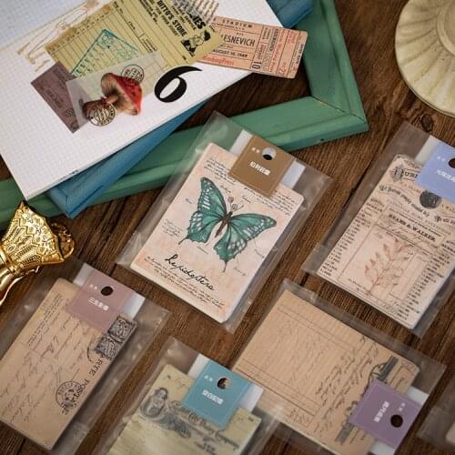 Retro Bill Series Writable Calendar Notepad Memo Pad Antique Receipt Sticky Memo Paper Notes Stationery School Supply Escolar