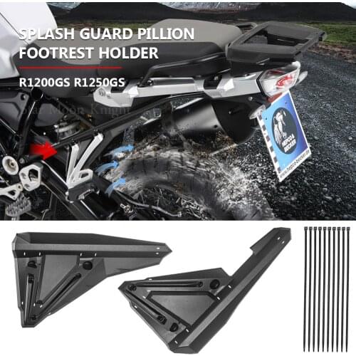 Side Frame Panel Splash Guard Pillion Footrest Holder Fender Mudguard Extension Protector Cover For BMW R1200GS R1250GS LC Adv