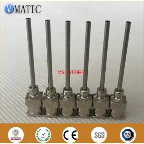 Free Shipping Non-Sterilized 12Pcs 1 Inch Tip Length 16G Metal Stainless Steel Glue Needle Tips