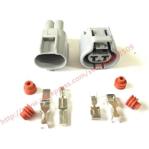 5 Set Female Male Auto 2 Pin Electronic Fan Connector Waterproof Use For Toyota Ford Focus Mazda Haima 176142-2 76143-6