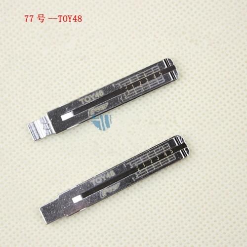NO.77 TOY48 Engraved Line Key For Lexus Toyota 2 in 1 scale shearing teeth