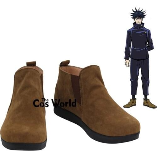 Jujutsu Kaisen Fushiguro Megumi Customize Anime Cosplay Flat Shoes Boots