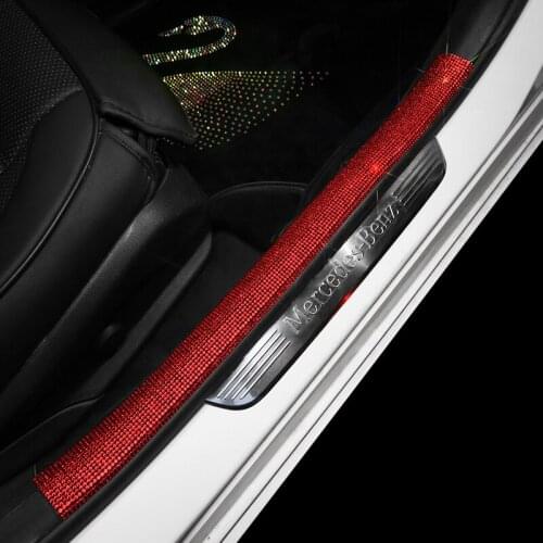 Car Sticker Car Multi-Function Threshold Protective Sticker Rhinestone Tape Car Protection Scratch-Resistant