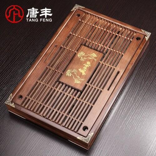 Tea tray Wood Tea Water Storage Platform Simple Small Tea Platform Kungfu tea set