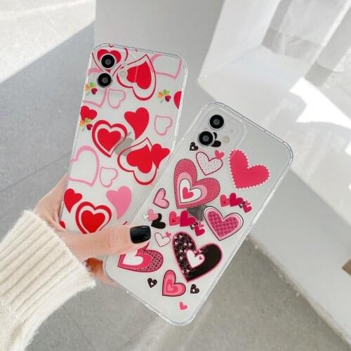 Funda de TPU blanda a prueba de golpes para teléfono móvil iPhone, carcasa de TPU suave con dibujos animados de colores para iPh