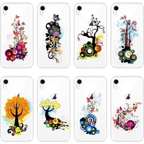 For iPhone 6 S 6S 7 8 X XR XS Max Case Silicone Art flower Floral Soft Back Cover For Apple iPhone 6 S 6S 7 8 Plus Phone Case