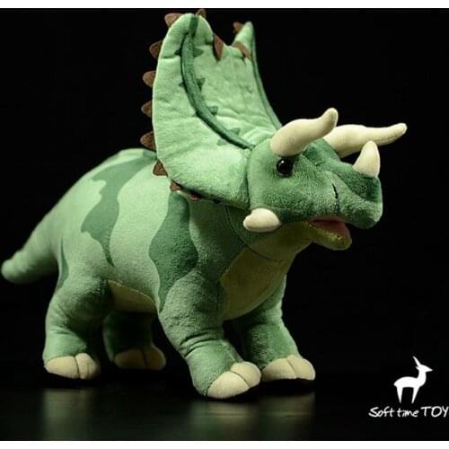 ChildrenS Toy Plush Dinosaur Doll Real Life Stuffed Animals Pentaceratops Model Boys Birhday Gifts Store