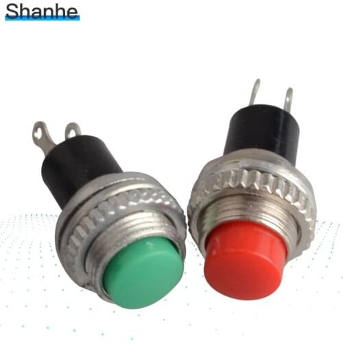 DS-314 10 MM 250V 0.5A Push Button Switch Metal Tactile Self-Reset Micro Interruptor Bouton Poussoir