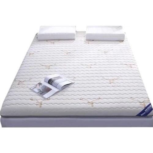 4D Breathable Latex Mattress Foldable Floor Tatami Single Double Adult bedroom thick 6cm Comfortable soft sponge Mattress Topper