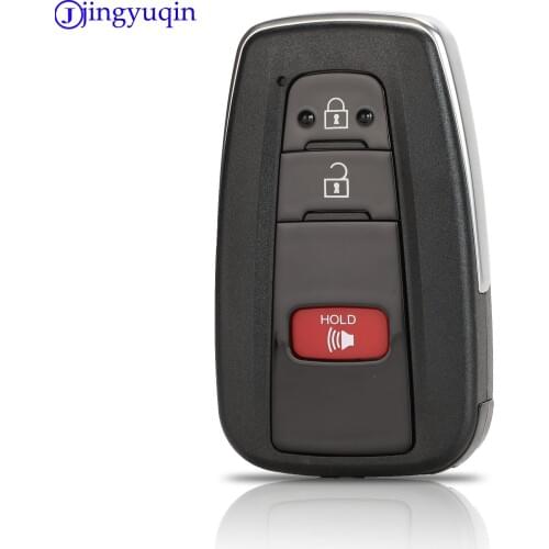 Jingyuqin 2+1 Buttons Smart Key Case Shell Suitable For Toyota Camry RAV4 Corolla C-HR 2019 Car Remote Key Cover Car Styling