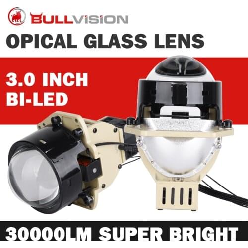 3 inch 90W 30000LM Bi-led Laser Headlight Projector Lens Kit Car LED Lights With Hella 3R G5 Bracket Tuning Accessories Retrofit