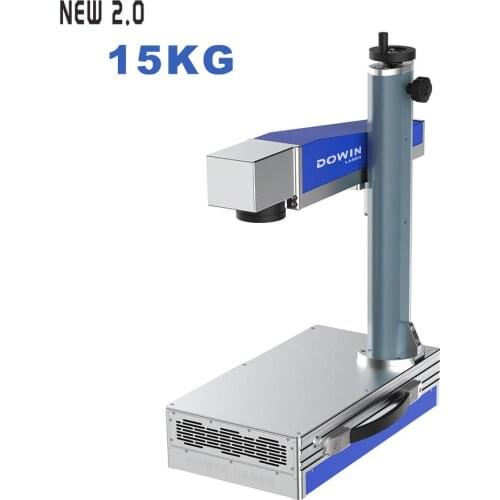 Fast Speed Lasr Engraver 20w 30w 50w Rotary Optional Fiber Laser Etching Marking Machine for Abs PVC Wood Plastic