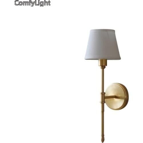 Copper Wall Lamp Art Home Decor White royal house Retro Bedside Bedroom Indoor home Living Dining Room Kitchen office led lights