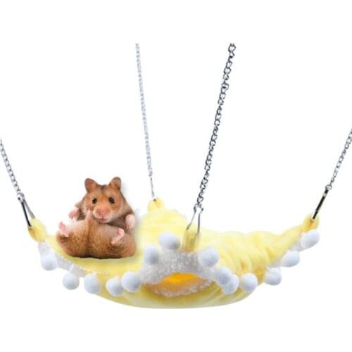Small Animals Double Bunkbed Hanging Hideout House Hammock Warm Hamster Sleeping Pouch New