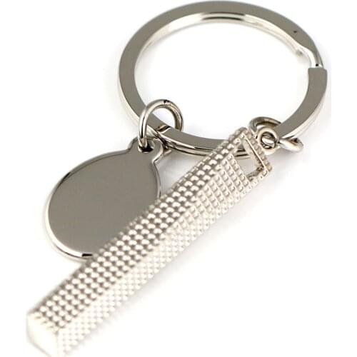 Shanghai World Financial Center model keychain key ring SWFC key chain key holder high quality portachiavi llaveros hombre