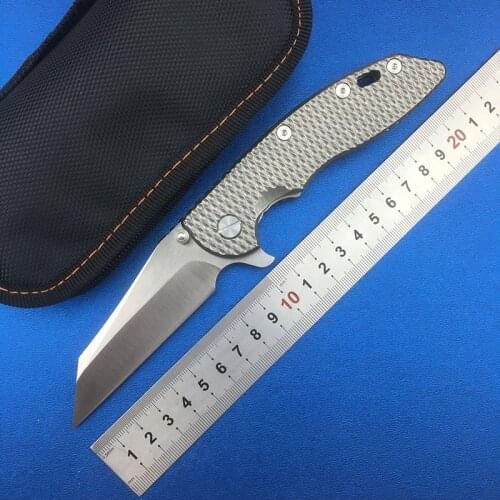 LOVOCOO Flipper XM18 M390 blade flip folding knife ball bearing titanium hunting outdoor survival pocket knife EDC tool