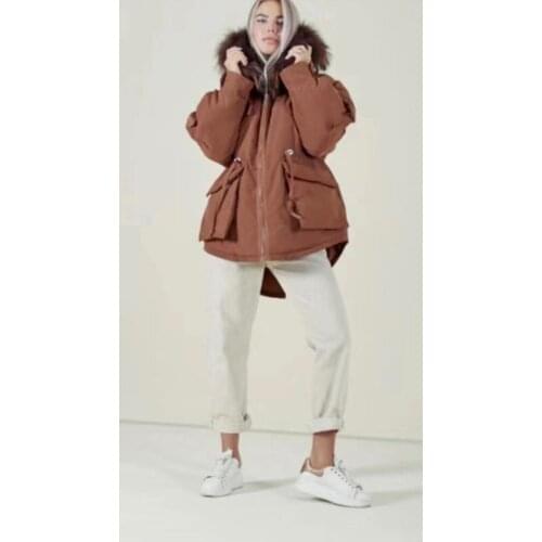 2020 Rushed Sale Dawn Jacket Winter Coat Fashion Real Fox Fur Collar Big Pocket Women Down