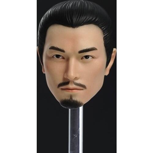 1/6 Ancient Male Soldier Head Sculpture PVC Head Carving Model Fit 12'' Action Figure Body for Fans Collection