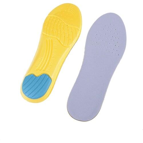 1Pair Unisex Shock Military Training Sport Shoe Pad Breathable Sweat Absorbing Orthotic Insoles Soft Comfortable Athletic Insole