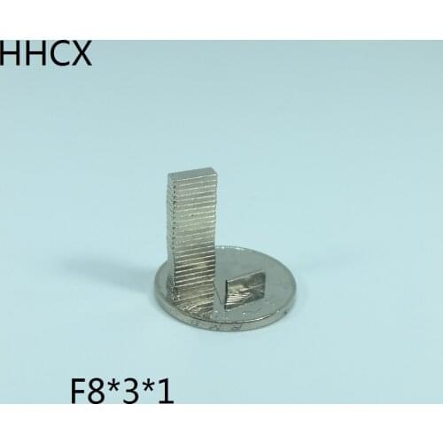 10 20 50 100pcs/lot magnet 8x3x1 N35 Strong Square NdFeB Rare Earth Magnet 8*3*1 Neodymium Magnets for moto