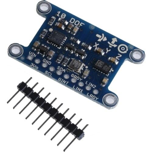 10DOF IMU Breakout L3GD20 LSM303 BMP180 Attitude Sensor 3 Axis Gyroscope Module Dropship