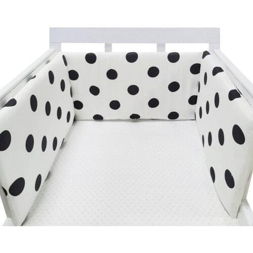 2m Baby Nursery Nordic Style Baby Crib Bumper Pad Baby Bed Safety Around Cushion Newborn Protector Pillows Anti Collision