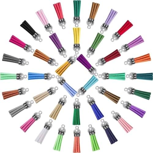 200 Pieces Keychain Tassels Leather Tassel Pendants Bulk for DIY Keychain