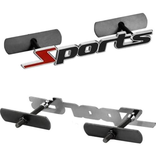 40% Dropshipping!!Fashion Sports Letter Metal Car Grille Emblem Badge Sticker DIY Vehicle Decor