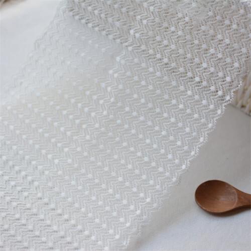 AHYONNIEX Width 21cm elastic stretch double sides lace DIY underwear lingerie bra doll clothes fabric decoration accessories