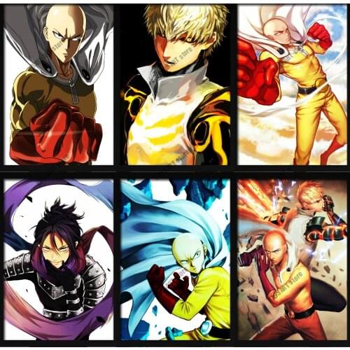 Diamond Painting One Punch Man Anime Cross Stitch Kits Home Decoration Diamond Embroidery Full Square Drill Mosaic Wall Decor