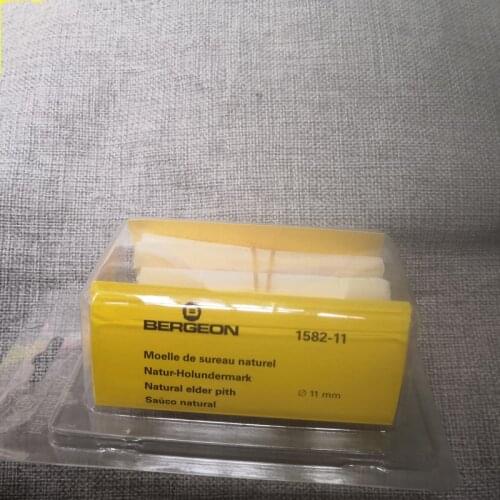 Bergeon 1582-11 pegwood in hornbeam wood Natural elder pith.Bundle of 10 sticks