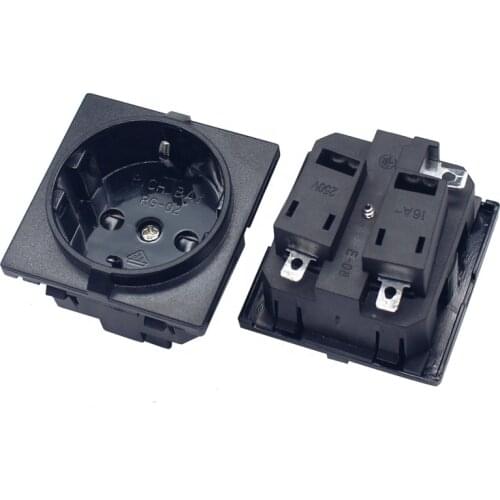 Rich bay RG-02 European Germany waterproof schuko socket outlet snap in receptacle for UPS