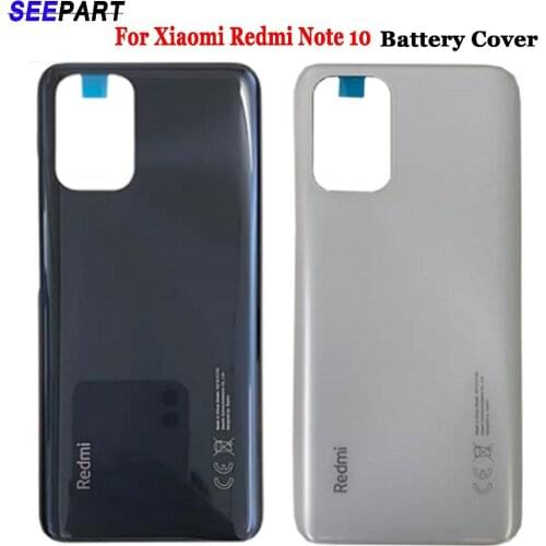 Suitable for Redmi Note 10 back cover for Xiaomi Redmi Note10 Rear door box for Xiaomi Redmi Note 10 battery cover with logo