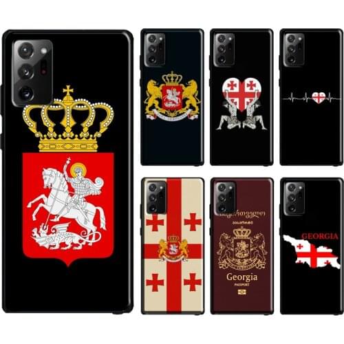 Georgia Flag Case For Samsung Galaxy S10 Plus S8 S9 S20 FE Note10 Plus Note9 Note20 S21 Ultra Cover Bag