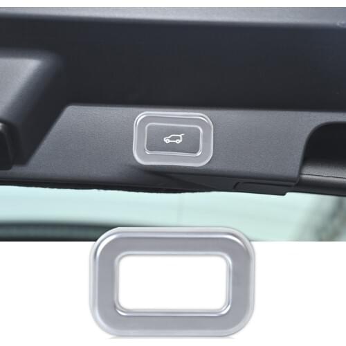 DWCX car-styling 1PC Chrome Rear Door Trunk Switch Button Frame Cover Trim for Range Rover L405 Sport L494 EVOQUE 2014