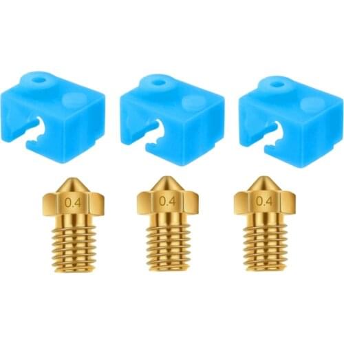 E3D 3D Printer Heater Block Silicone Cover Thermal Protection Silicon Socks For E3D V6 Hotend And E3D 0.4Mm Extruder Nozzl