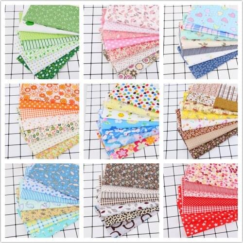 25x25cm Cotton Fabric Printed Cloth Sewing Quilting Fabrics for Patchwork Needlework DIY Handmade Accessories Group A