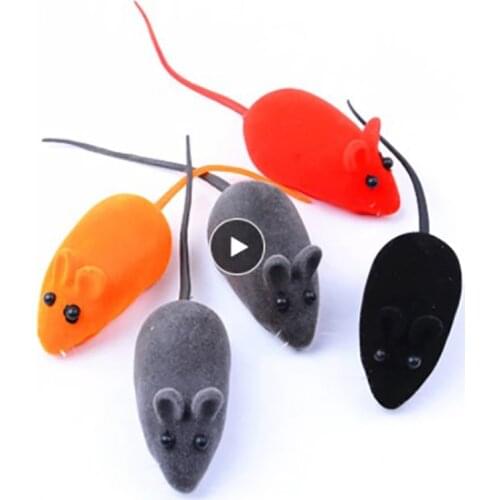 Cat Toy Sounding Plush Mouse Shape Entertainment Pet Supplies Vinyl Interactive Play The Plush Silicone Realistic Teasing Funny