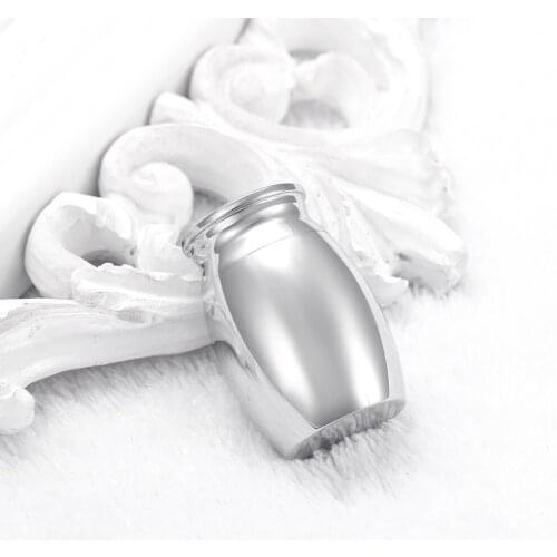 IJD0001 Different 3 Size New Arrive Engravable Blank Stainless Steel Small Memorial Urn Hold Cremation Ashes Keepsake Jewelry
