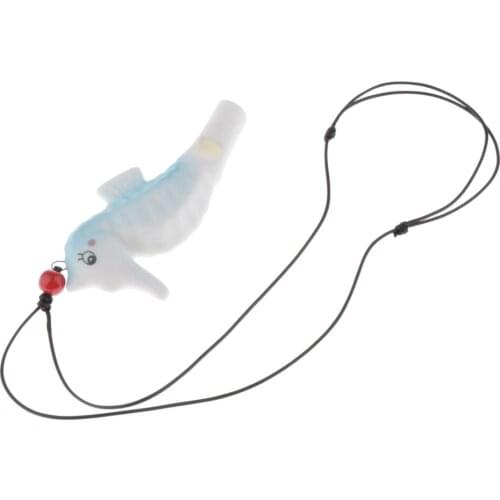 Ceramic Whistle with Lanyard, Gift Souvenir Craft for Friends Kds Adults Students