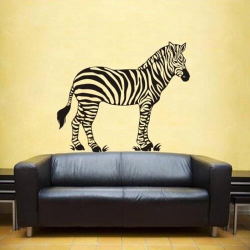 Zebra Wall Sticker Zebre Decal Cebra Posters Vinyl Wall Art Decals Pegatina Decal Decor Mural Wild Animal Sticker