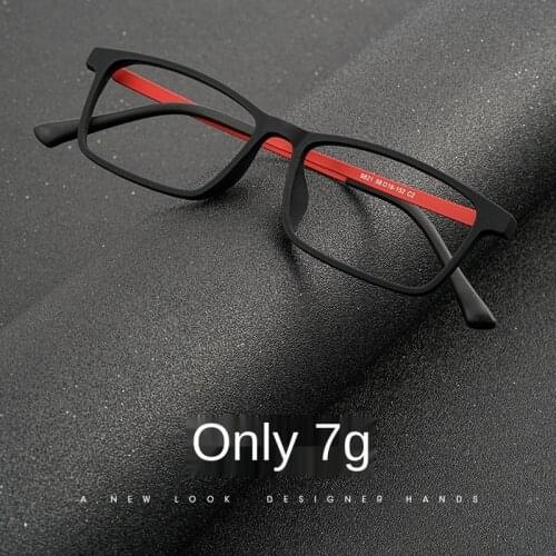 Mens And Womens Retro Square Glasses Frame Ultralight Titanium TR90 Myopia Glasses Optical Prescription Eyeglasses Full Frame