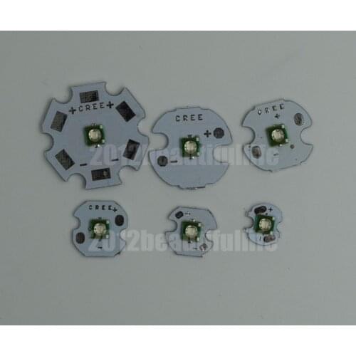 10XOriginal CREE XPE XP-E Photo Red Green Blue Amber white Infrared 730nm 3W High Power Led on 8mm 10mm 12mm 14mm 16mm 20mm PCB