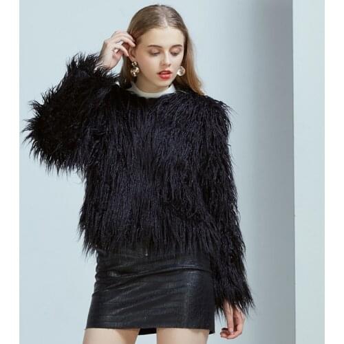 ZADORIN New Fashion Bohemian Fluffy Faux Fur Coat Winter Coat Women Tops Boho Faux Fur Jacket bontjas manteau femme hiver