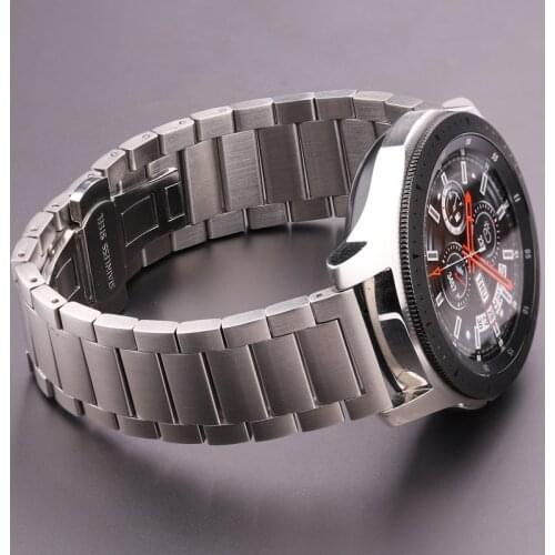 Stainless Steel Watch Band Bracelet 18mm 20mm 22mm Silver Solid Metal Watchband Straight End Strap Accessories