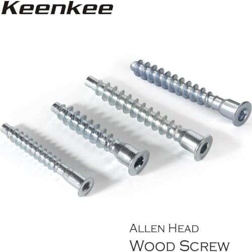 Self-tapping Screws Furniture Wood Screw Length 40 50mm thread diameter 5mm 7mm M3 M4 Iron Allen Hex Hexagon Socket Cap Head