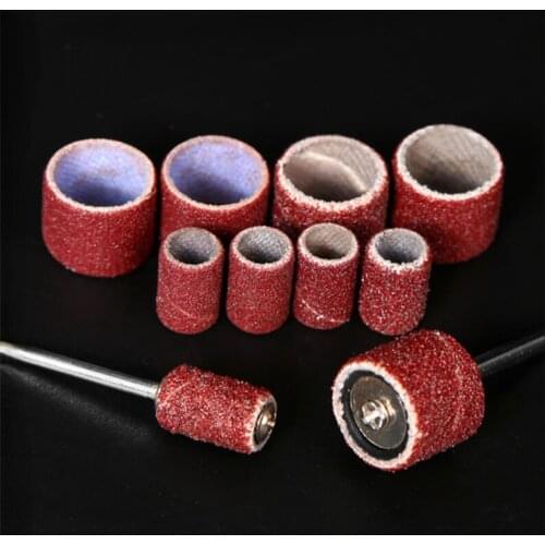 Sandpaper ring grinding head for electric grinder sandpaper roll metal rust removal polishing wheel Bodhi peeling tool