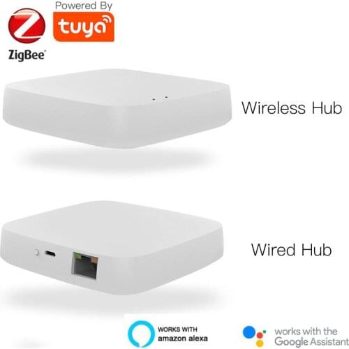 Tuya Zigbee 3.0 Gateway Smart Hub Home Bridge Wireless/Wired Zigbee Device APP Voice Remote Controll Work with Alexa Google Home